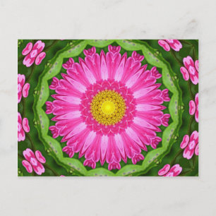 Kaleidoskop Aster Postkarte