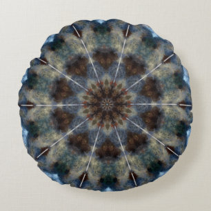 Kaleidoskop aus Dohlen Rundes Kissen