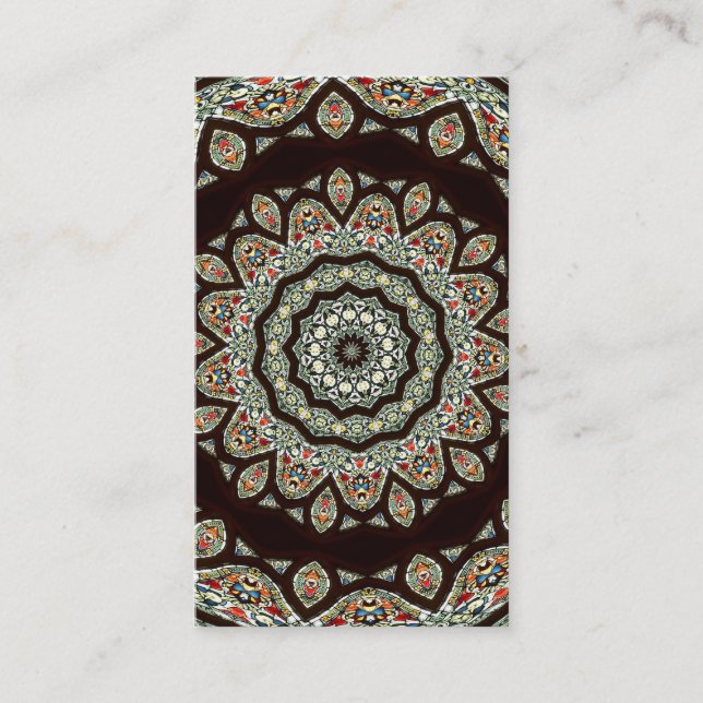 Kaleidoskop aus festem Glas 13 Visitenkarte (Vorderseite)