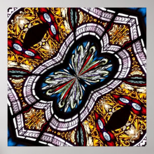 Kaleidoskop aus festem Glas 22 Poster