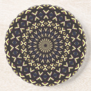 Kaleidoskop aus Hartglas 11 Getränkeuntersetzer