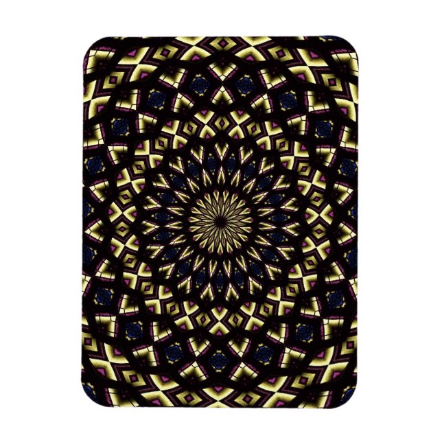 Kaleidoskop aus Hartglas 11 Magnet (Vertikal)