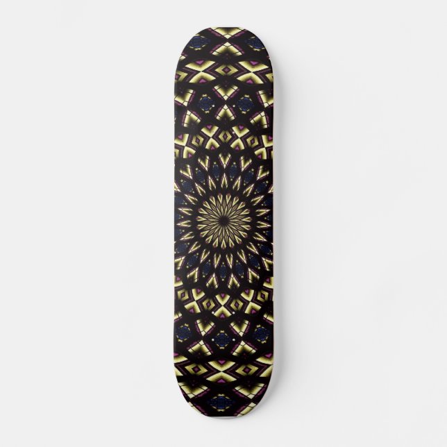 Kaleidoskop aus Hartglas 11 Skateboard (Vorderseite)