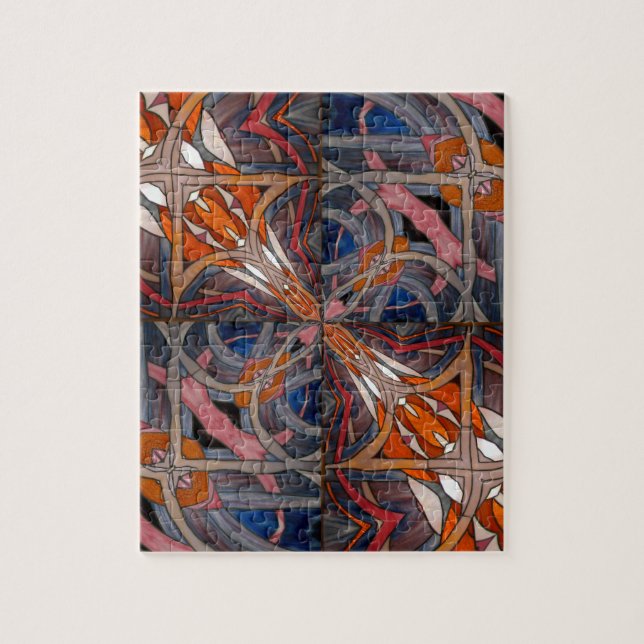 Kaleidoskop aus Hartglas 18 Puzzle (Vertikal)