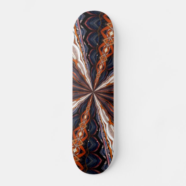 Kaleidoskop aus Hartglas 19 Skateboard (Vorderseite)