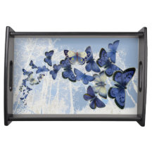 Kaleidoskop blauer Schmetterlinge