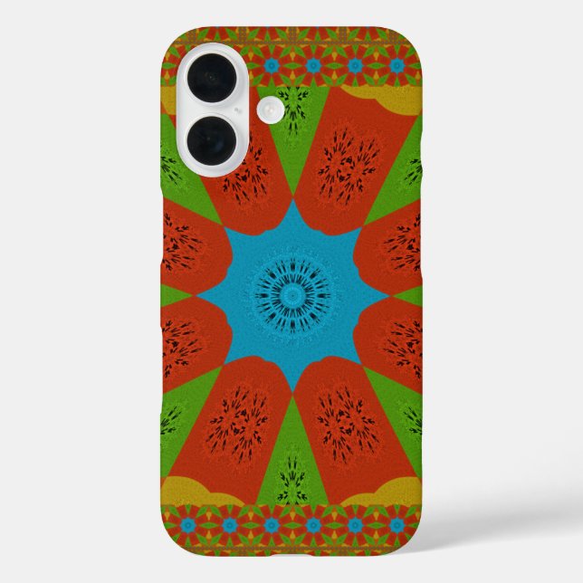 Kaleidoskop Blühen eine lebendige afrikanische Dru Case-Mate iPhone Hülle (Rückseite)