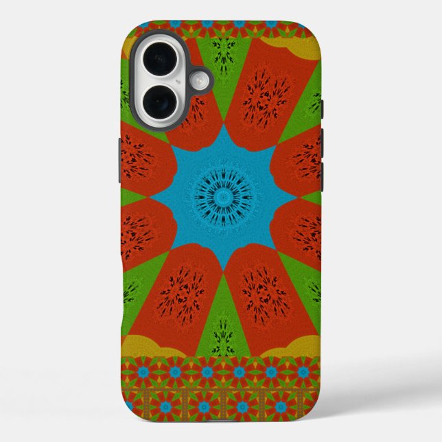 Kaleidoskop Blühen eine lebendige afrikanische Dru Case-Mate iPhone Hülle (Rückseite)