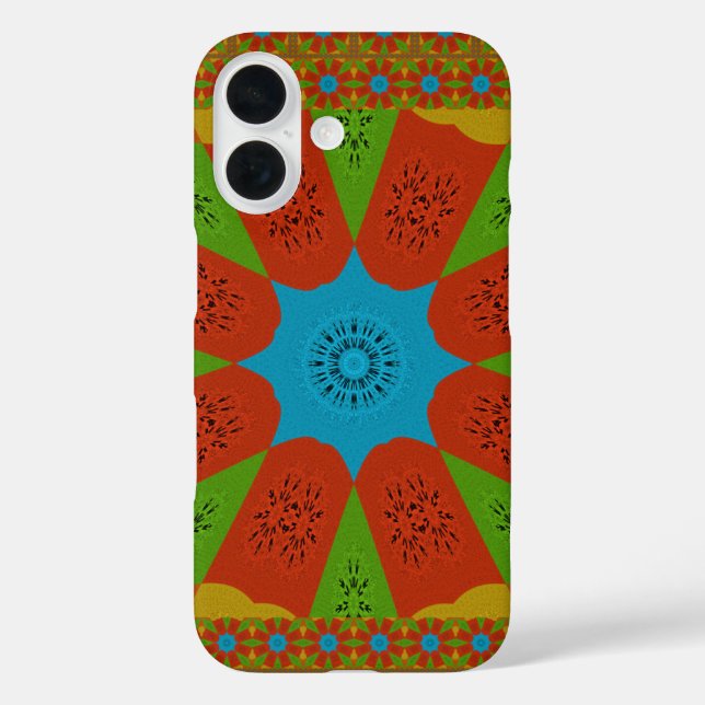 Kaleidoskop Blühen eine lebendige afrikanische Dru Case-Mate iPhone Hülle (Rückseite)
