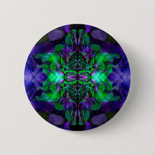 Kaleidoskop-Blume Button