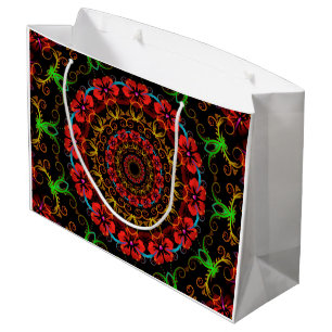 Kaleidoskop Blume Hibiskus I + Ihre Idee Große Geschenktüte