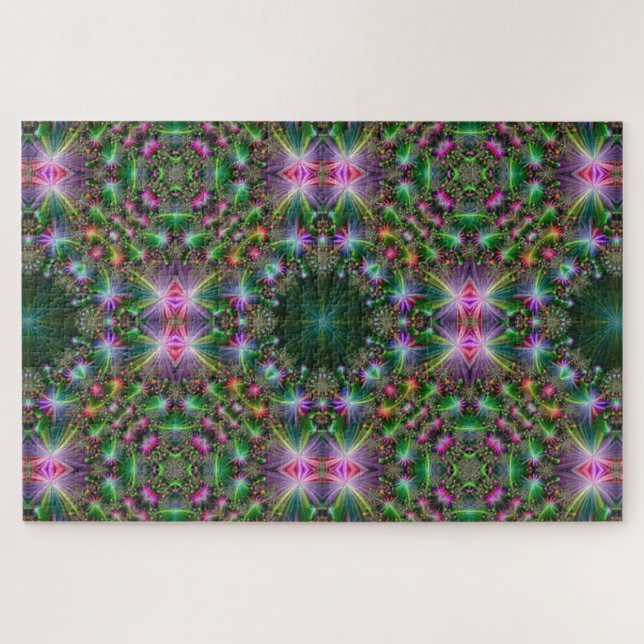 Kaleidoskop-Blume Puzzle (Horizontal)