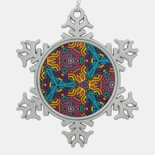Kaleidoskop-Blume Zinnschmuck Schneeflocken Zinn-Ornament