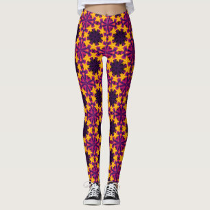 Kaleidoskop-Blumen-All-Over-Print-Frauen-Leggings Leggings