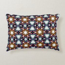 Kaleidoskop-Blumenmuster Dekokissen