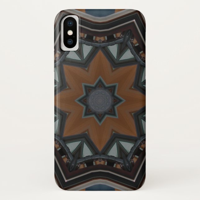 Kaleidoskop Brown Stern Case-Mate iPhone Hülle (Rückseite)