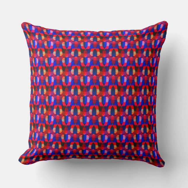 Kaleidoskop Bunt Kissen (Vorderseite)