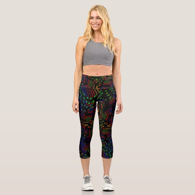 Kaleidoskop Capri Leggings (Vorderseite)