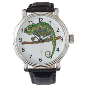 Kaleidoskop-Chamäleon-Uhr Armbanduhr