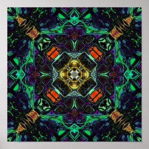 Kaleidoskop der Farben Poster