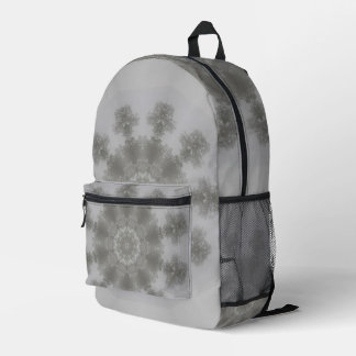 Kaleidoskop der grauen nebligen Skyline Bedruckter Rucksack