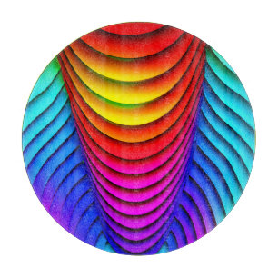 Kaleidoskop des 3D-Musters von Farben Schneidebrett