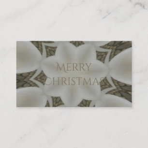 Kaleidoskop Design-Blume Weiß Visitenkarte