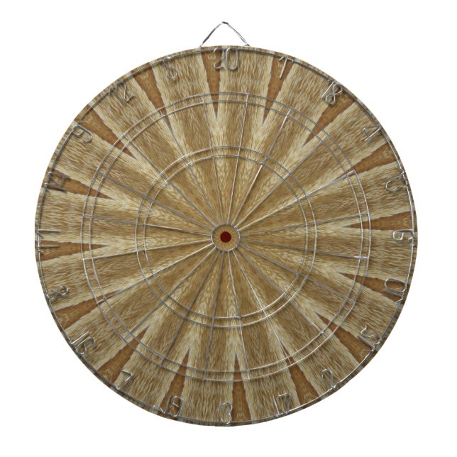 Kaleidoskop Design Light Brown Rustikal Dartscheibe (vorne)