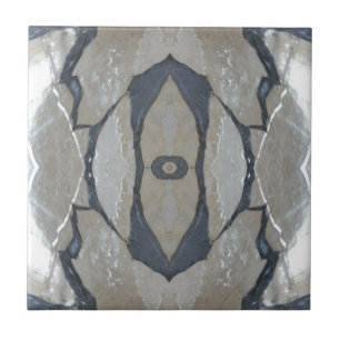 Kaleidoskop Design Light und Dunkelgrau Muster Fliese