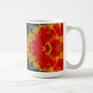 Kaleidoskop-Design mit Scharlachara Tasse