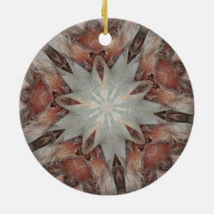 Kaleidoskop Design Star von Trunk of Palm Tree Keramikornament