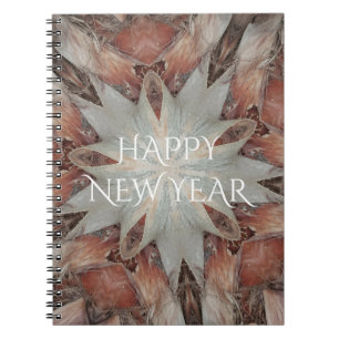 Kaleidoskop Design Star von Trunk of Palm Tree Notizblock