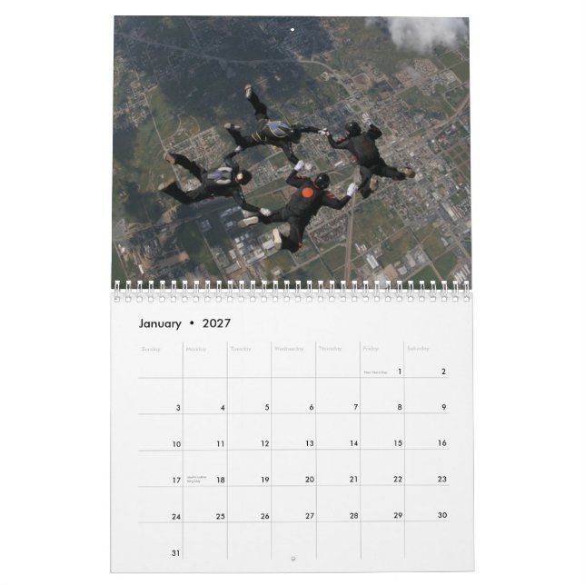 Kaleidoskop: Ein 4way Skydiving Team Kalender (Jan 2027)