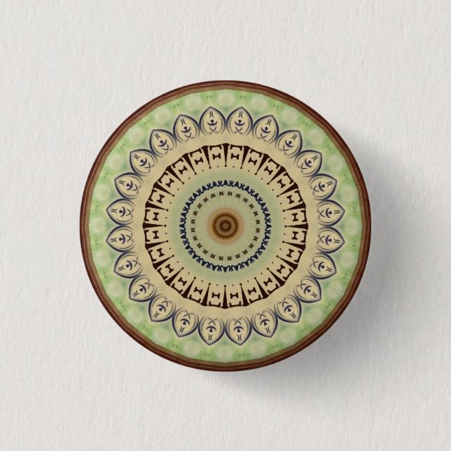 Kaleidoskop-Entwurf Button (Vorderseite)