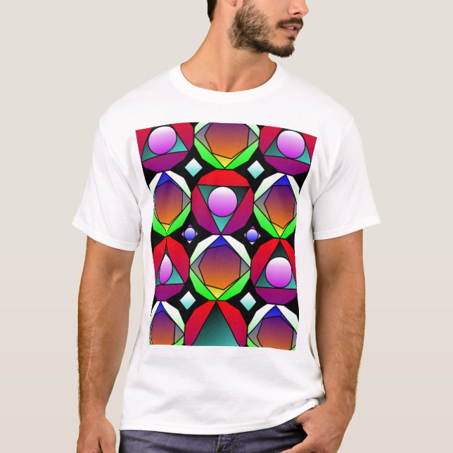 Kaleidoskop-Explosion T-Shirt (Vorderseite)