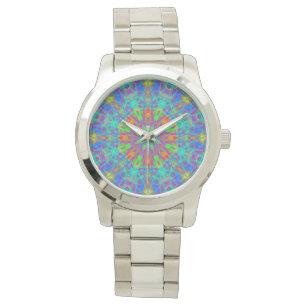 Kaleidoskop Farben Wrist Watch Armbanduhr
