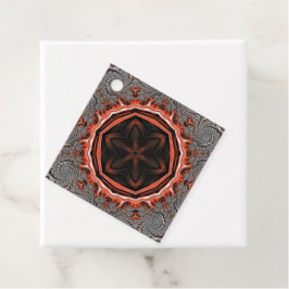 Kaleidoskop Flames Gefältmarken Geschenkanhänger