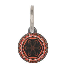 Kaleidoskop Flames Round Pet Tag