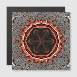 Kaleidoskop Flammen Magnetkarte