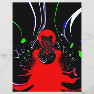 Kaleidoskop Fluid Art Print Briefbogen