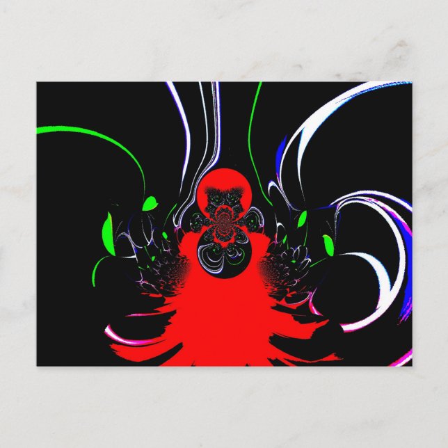 Kaleidoskop Fluid Art Print Postkarte (Vorderseite)