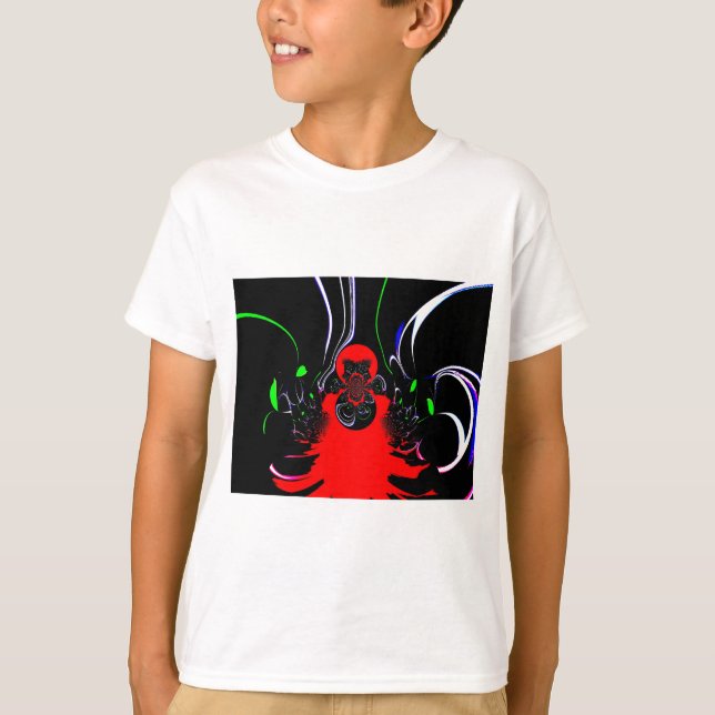 Kaleidoskop Fluid Art Print T-Shirt (Vorderseite)