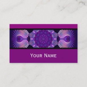 Kaleidoskop Fraktal Blume I + Ihr Text Visitenkarte