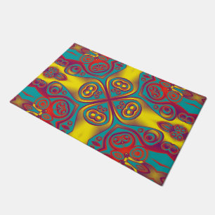 Kaleidoskop Fraktal Muster VI + Ihre Ideen Fußmatte