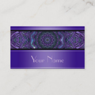 Kaleidoskop-FraktalMandala V + Ihr Text Visitenkarte