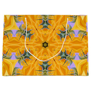 Kaleidoskop Gelbe Sonnenblumenblätter Große Geschenktüte