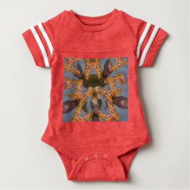 Kaleidoskop Giraffe Mandala: Abstrakte Safari Art Baby Strampler