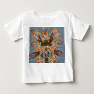 Kaleidoskop Giraffe Mandala: Abstrakte Safari Art Baby T-shirt