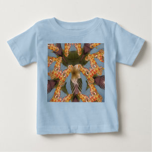 Kaleidoskop Giraffe Mandala: Abstrakte Safari Art Baby T-shirt