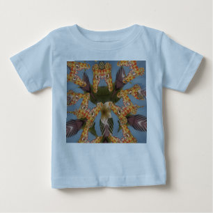 Kaleidoskop Giraffe Mandala: Abstrakte Safari Art Baby T-shirt